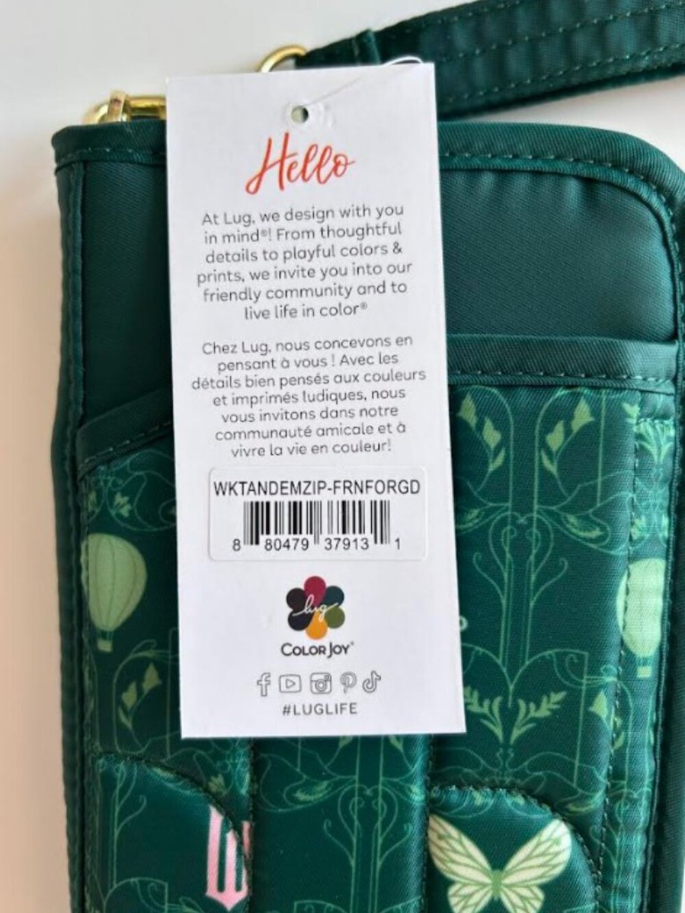 Lug Wicked x Lug Tandem Zip RFID Wallet Friends for Good - Picture 10 of 10